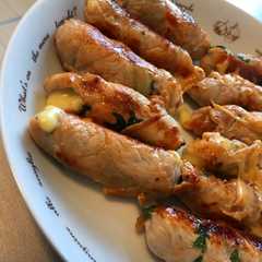 รูปของ 梅しそチーズの肉巻き