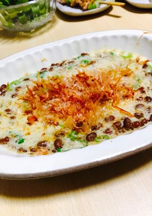 おうち居酒屋♡簡単とろろ納豆焼き-レシピのメイン写真