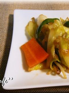 肉が入ってないのに肉の味!?野菜炒め♬-レシピのメイン写真
