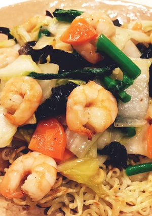 ナンプラー風味の海老塩あんかけ焼そば-レシピのメイン写真
