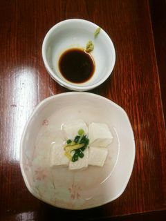 湯豆腐のわさび醤油-レシピのメイン写真