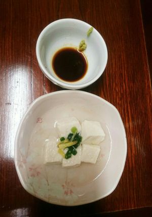 湯豆腐のわさび醤油-レシピのメイン写真