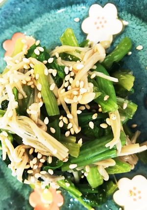 なめたけ☆ほうれん草-レシピのメイン写真