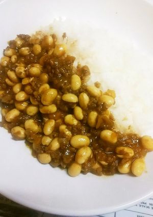 簡単＆時短！水煮大豆と挽肉DE豆カレー♪-レシピのメイン写真