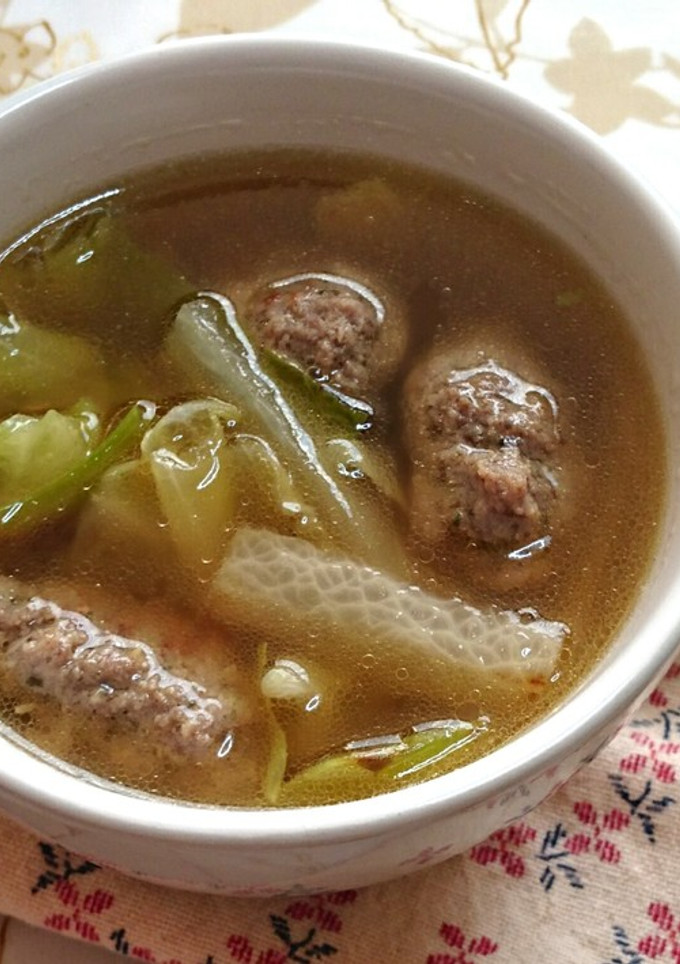 手作りソーセージと焼き野菜の簡単スープ-レシピのメイン写真