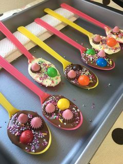 簡単‼︎可愛い‼︎スプーン♡チョコ-レシピのメイン写真