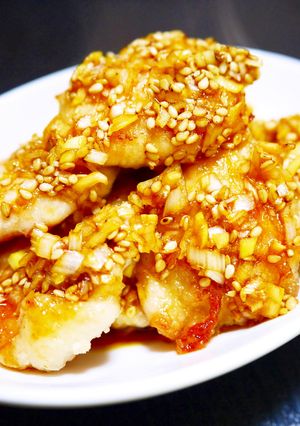 油大さじ１！鶏胸肉油淋鶏(ユーリンチー)-レシピのメイン写真