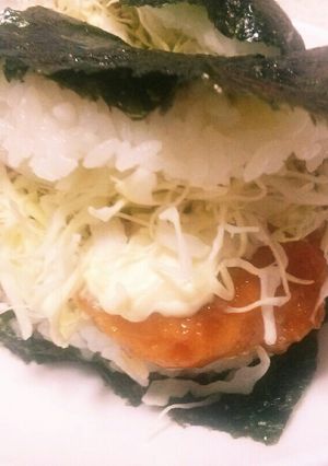 モス風♡照り焼きチキンのライスバーガー♪-レシピのメイン写真