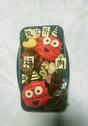 キャラ弁 節分-レシピのメイン写真