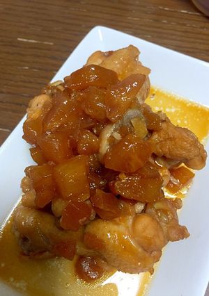 鶏肉とパインの醤油煮-レシピのメイン写真