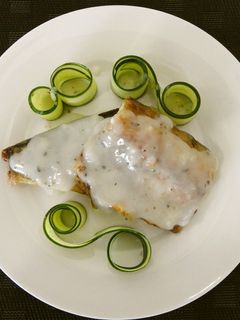焼きサバのバジルクリームソース添え-レシピのメイン写真