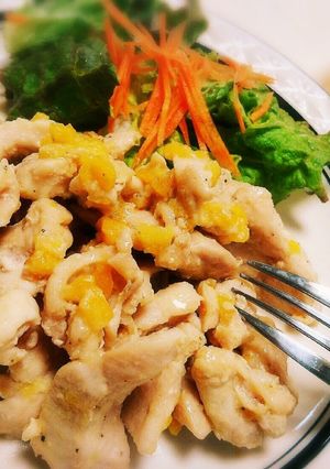 新調味料八朔塩で爽やか鶏胸肉ソテー☆-レシピのメイン写真