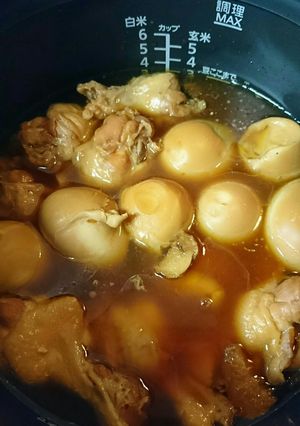 Panasonic 圧力鍋で鶏手羽元煮-レシピのメイン写真
