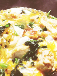 簡単に♡シンプルな小松菜入り親子丼♡♡-レシピのメイン写真