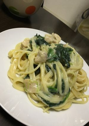 チキンとほうれん草のクリームパスタ☆*ﾟ-レシピのメイン写真