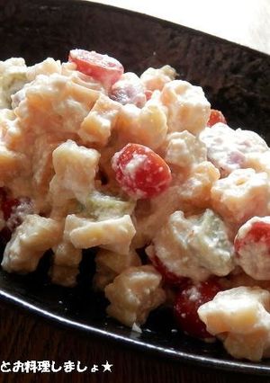 簡単★うめ正油の豆腐マカロニサラダ-レシピのメイン写真