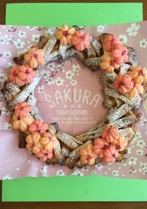 パンの耳で桜のクッキーリース-レシピのメイン写真