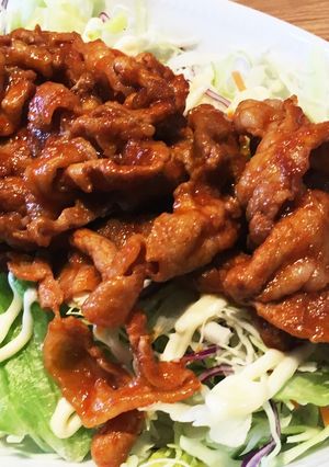 簡単！豚肉のケチャップポン酢炒め-レシピのメイン写真