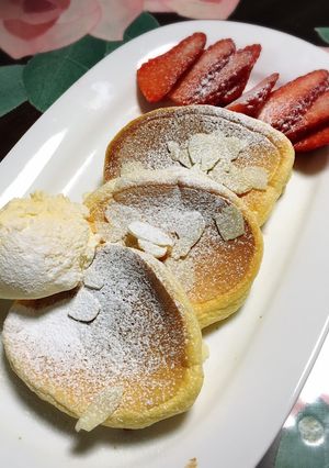 スフレパンケーキ-レシピのメイン写真