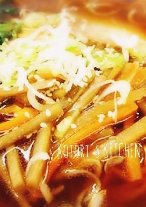 いつもにちょい足し♡きんぴらラーメン-レシピのメイン写真