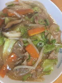 餃子の王将ラーメン✳︎野菜あんかけ-レシピのメイン写真