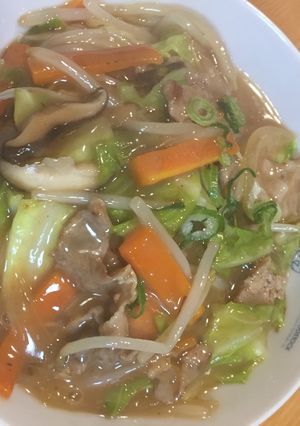 餃子の王将ラーメン✳︎野菜あんかけ-レシピのメイン写真