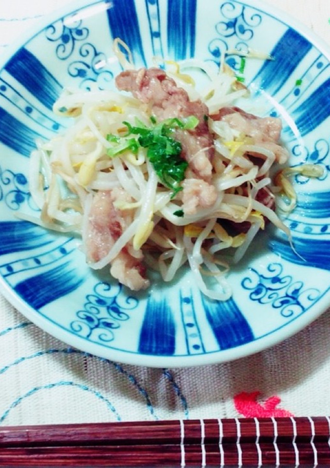 超簡単☆豚肉ともやしの豚しゃぶ風-レシピのメイン写真