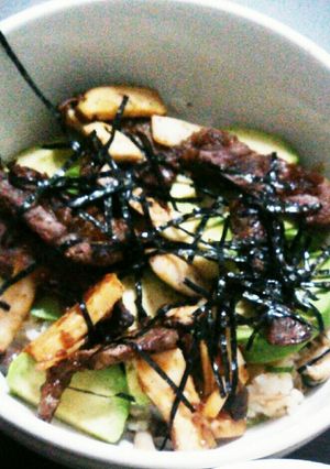 うまうまカルビアボカド丼♡-レシピのメイン写真