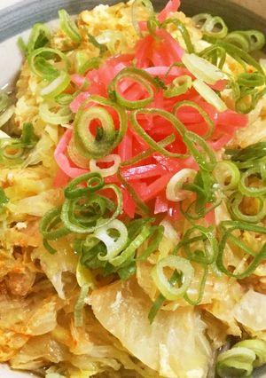超楽々 韓国風キムチかけそば 作ります。-レシピのメイン写真