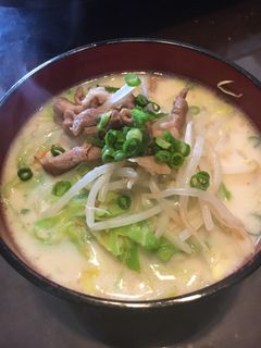塩ラーメンで!ごま豆乳野菜ラーメン♡-レシピのメイン写真