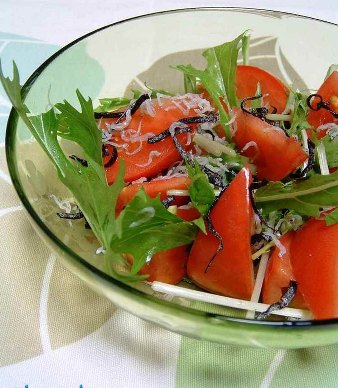 1分で出来る！美味しいトマトサラダ by Blue-Island 【クックパッド