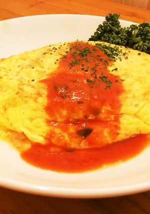 ほうれん草とベーコンのオムライス！-レシピのメイン写真