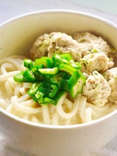 筍の鶏団子うどん豆乳スープ-レシピのメイン写真