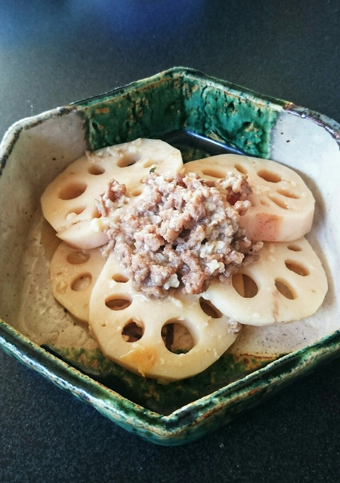 蓮根と挽き肉の甘味噌煮-レシピのメイン写真