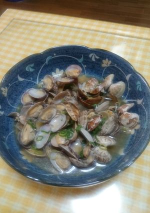 ▲アサリの酒蒸し-レシピのメイン写真