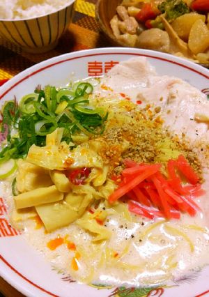 すぐ出来♡餃子の王将で豆乳豚骨ラーメン-レシピのメイン写真
