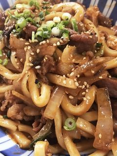 焼肉タレで焼うどん♪-レシピのメイン写真