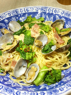 菜の花とあさりのパスタ✳︎-レシピのメイン写真