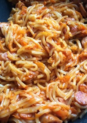 人参で作るかさましパスタ！人参嫌いにも-レシピのメイン写真