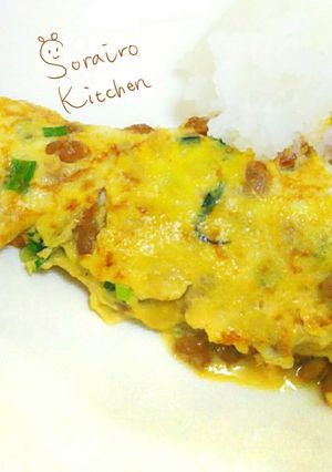 めんつゆだけ★居酒屋さんの納豆オムレツ-レシピのメイン写真