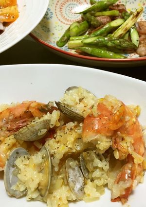炊飯器で一発!絶品海鮮パエリア♬-レシピのメイン写真