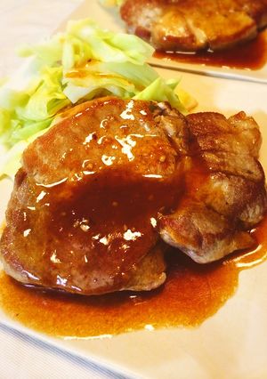 ポークソテーにんにく醤油味-レシピのメイン写真