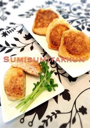大和芋と鶏挽肉巾着♪梅柚子風味-レシピのメイン写真