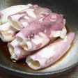●生姜酢醤油で頂く●ヤリイカのボイル