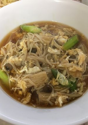 たっぷりキノコとアスパラのラーメン-レシピのメイン写真