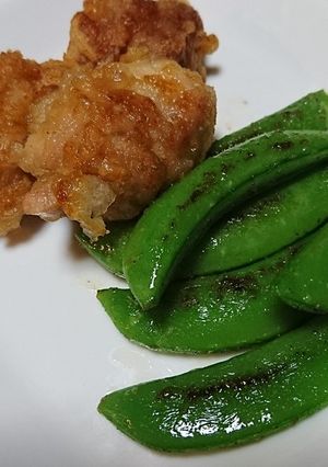 スナップエンドウ焼いてみた-レシピのメイン写真