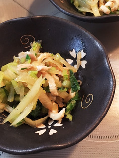 大根と水菜とカリカリ鶏皮の醤油和え-レシピのメイン写真