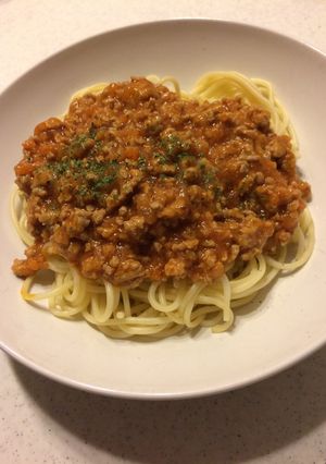 ミートソーススパゲティ-レシピのメイン写真
