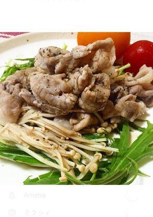 レンジで簡単！豚こまエノキ-レシピのメイン写真