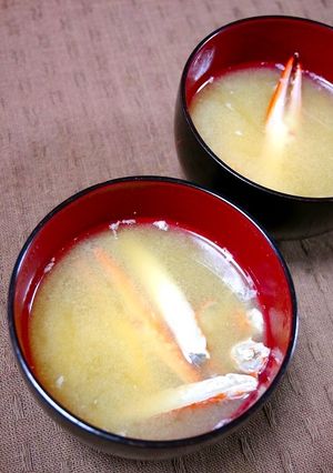 簡単！ワタリガニの味噌汁(コツあり)-レシピのメイン写真